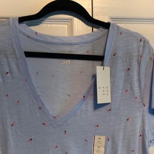 V neck lady bug t shirt